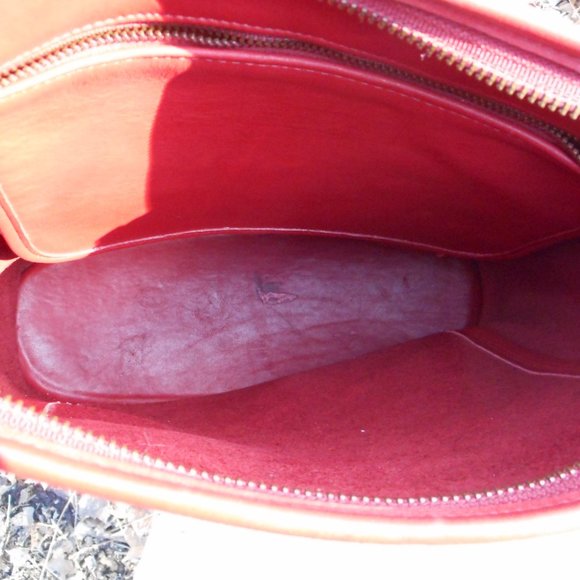 Vintage Coach Slim Duffle #9060 cross-body / Shoulder bag from 1998 in Red - Picture 10 of 13